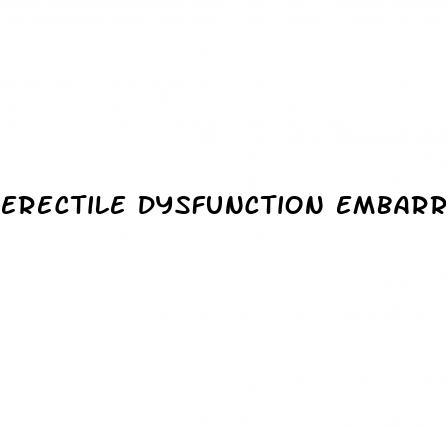 erectile dysfunction embarrassment