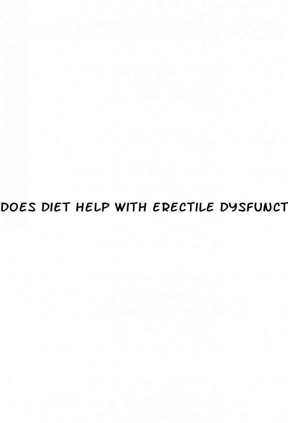 does diet help with erectile dysfunction