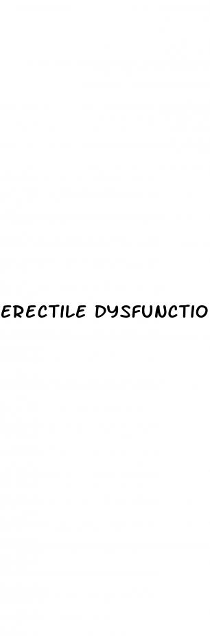 erectile dysfunction treatment plan