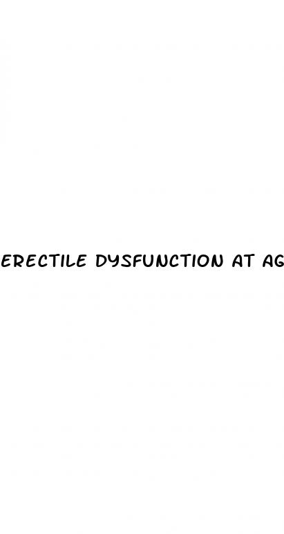 erectile dysfunction at age 80