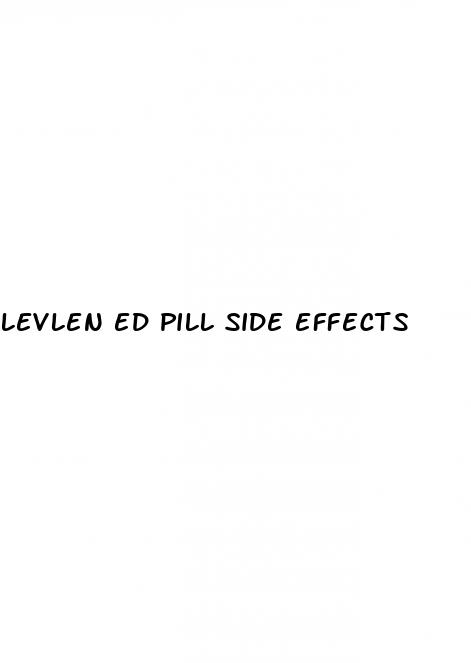 levlen ed pill side effects