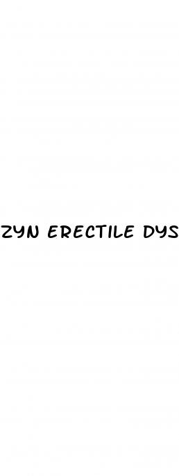 zyn erectile dysfunction