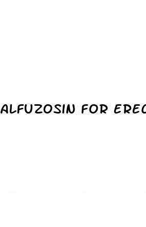 alfuzosin for erectile dysfunction