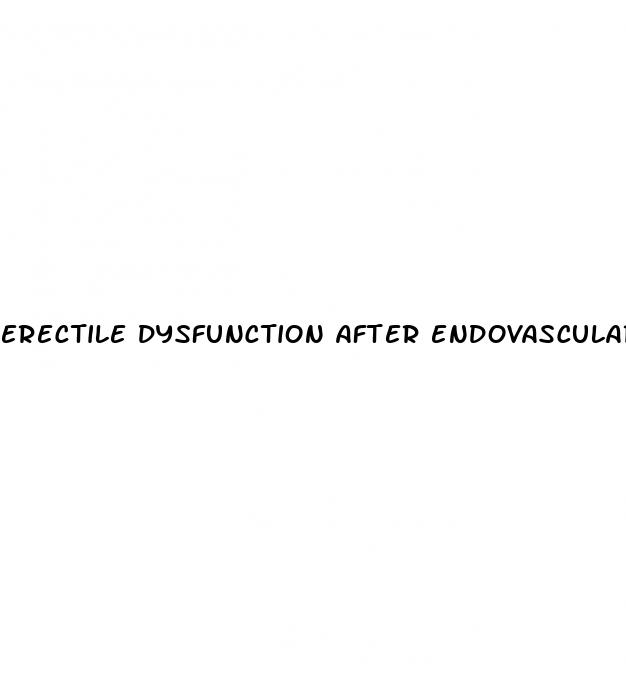 erectile dysfunction after endovascular repair of abdominal aortic aneurysm