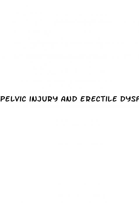 pelvic injury and erectile dysfunction