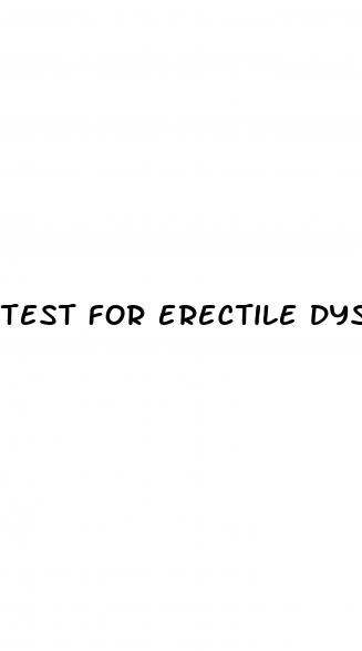 test for erectile dysfunction at home