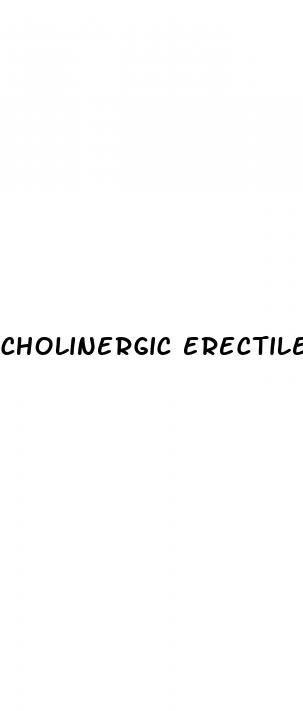 cholinergic erectile dysfunction