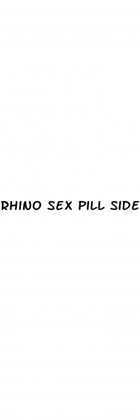 rhino sex pill side effects