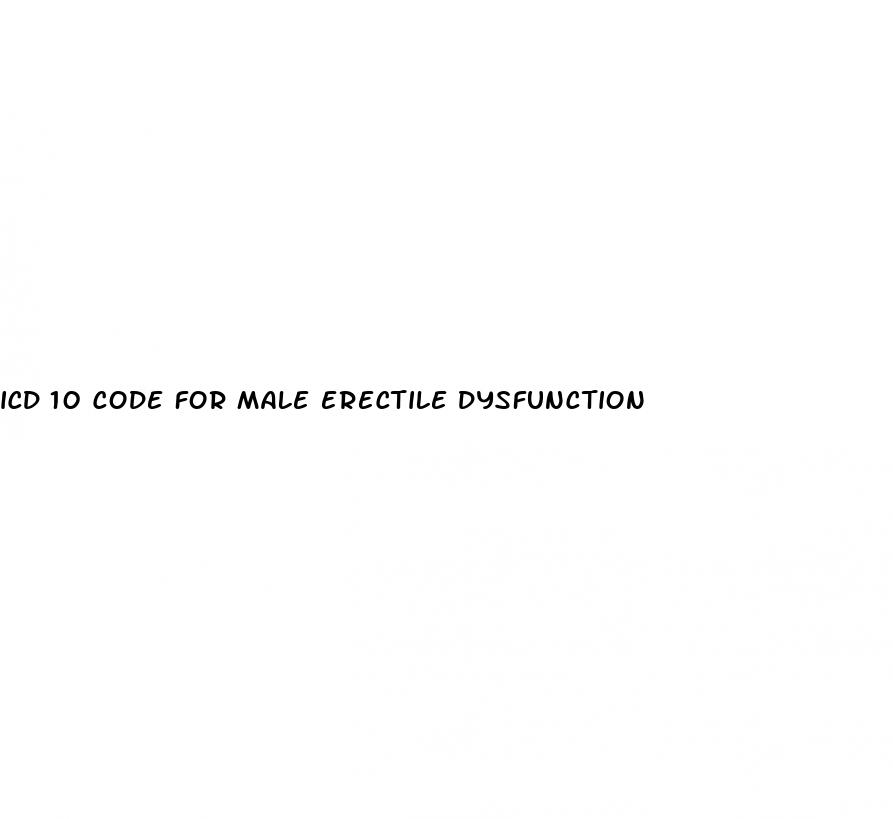 icd 10 code for male erectile dysfunction