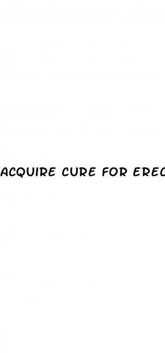 acquire cure for erectile dysfunction