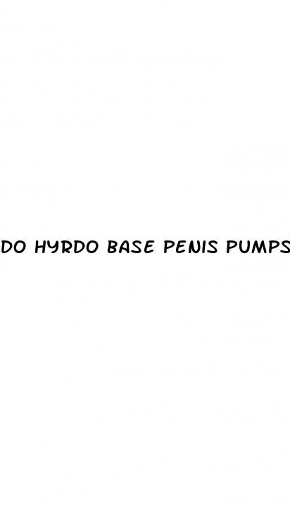 do hyrdo base penis pumps work