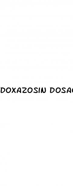 doxazosin dosage for erectile dysfunction