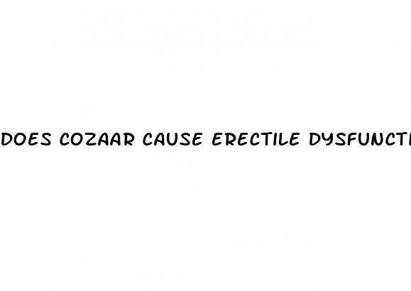 does cozaar cause erectile dysfunction