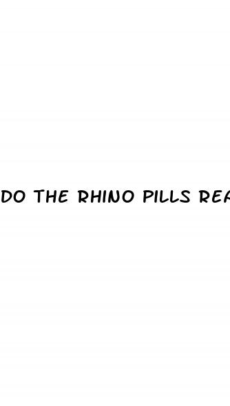 do the rhino pills really work