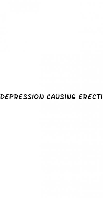 depression causing erectile dysfunction