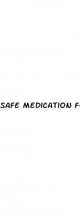 safe medication for erectile dysfunction