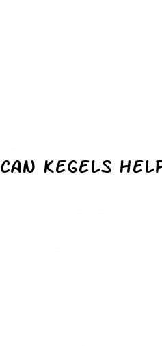 can kegels help erectile dysfunction