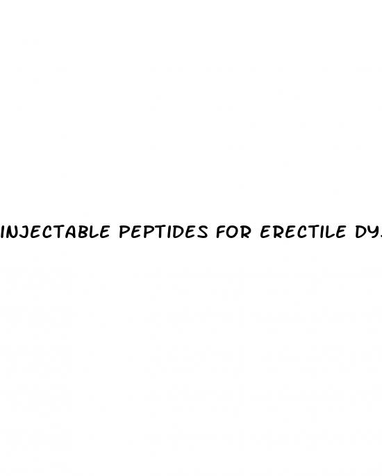 injectable peptides for erectile dysfunction