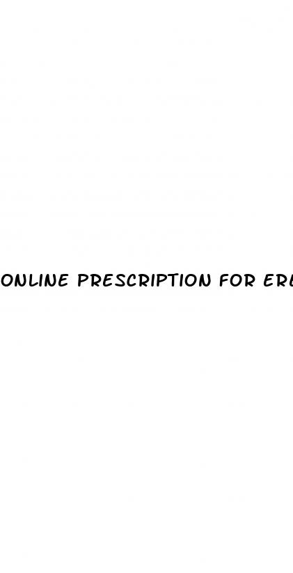 online prescription for erectile dysfunction