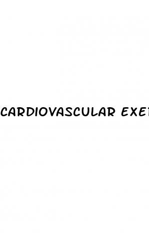 cardiovascular exercise and erectile dysfunction