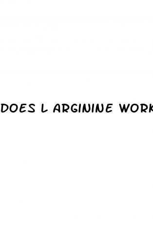 does l arginine work for erectile dysfunction