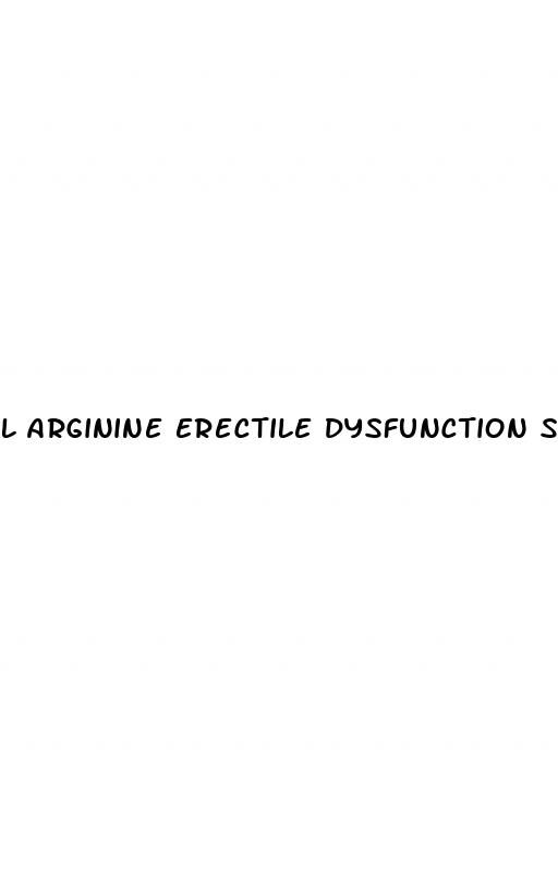 l arginine erectile dysfunction study