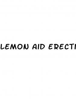 lemon aid erectile dysfunction