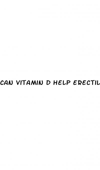 can vitamin d help erectile dysfunction