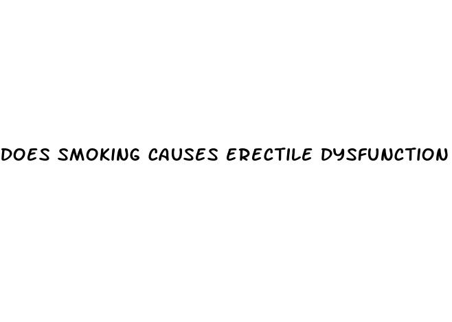 does smoking causes erectile dysfunction