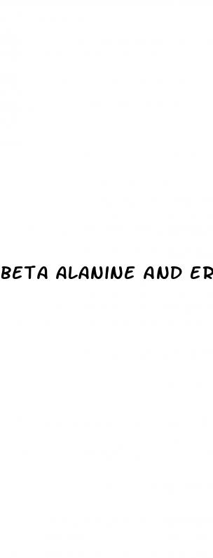 beta alanine and erectile dysfunction