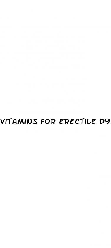 vitamins for erectile dysfunction solution