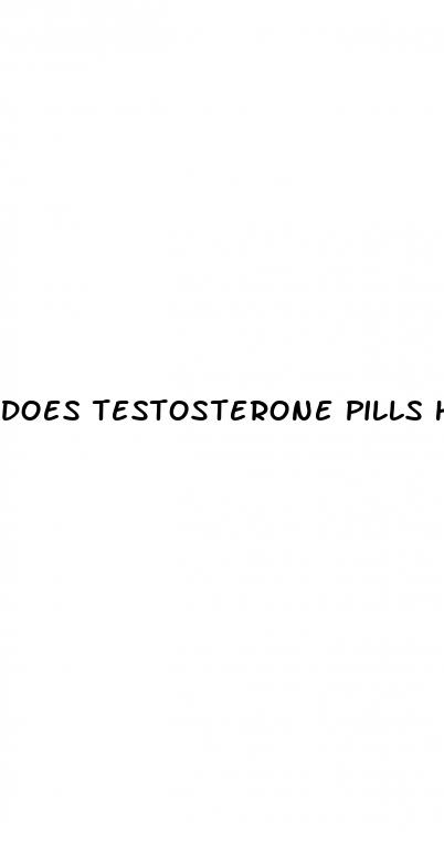 does testosterone pills help with ed