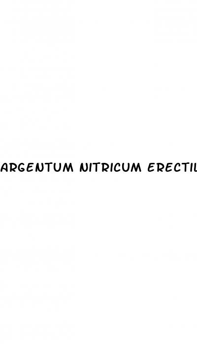 argentum nitricum erectile dysfunction