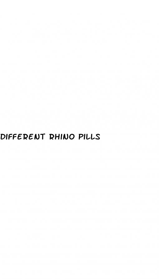 different rhino pills