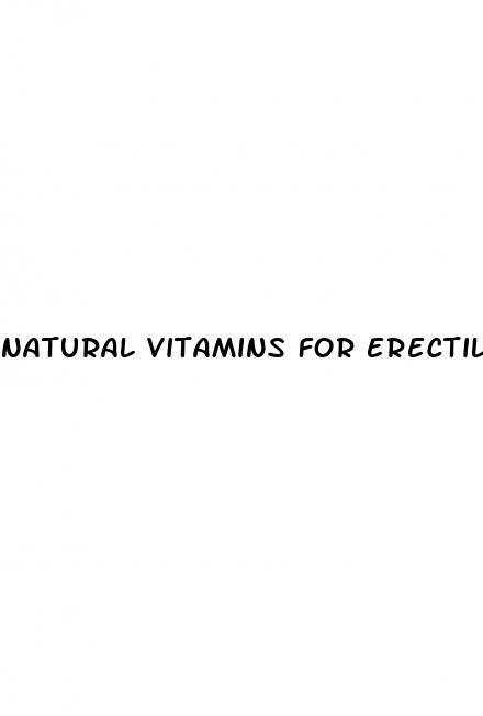 natural vitamins for erectile dysfunction