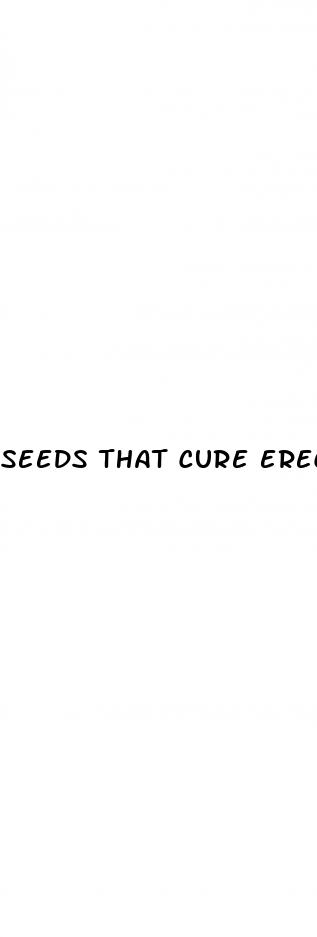 seeds that cure erectile dysfunction