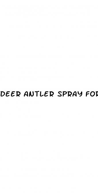 deer antler spray for male enhancement