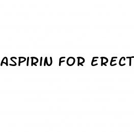 aspirin for erectile dysfunction