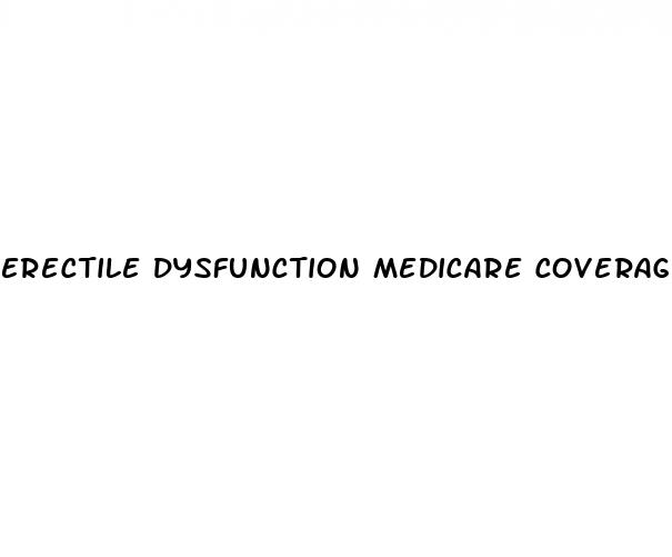 erectile dysfunction medicare coverage