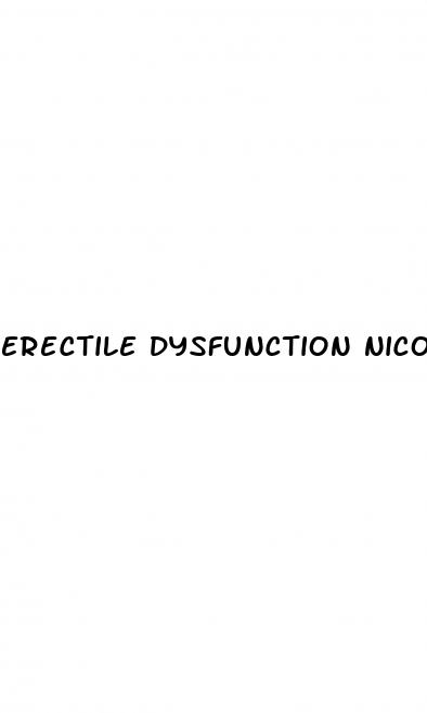 erectile dysfunction nicotine