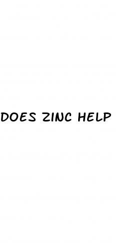 does zinc help with erectile dysfunction