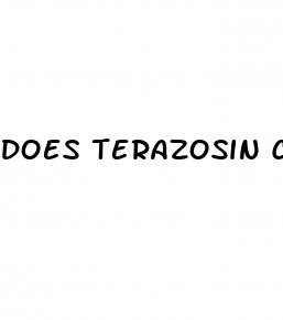 does terazosin cause erectile dysfunction