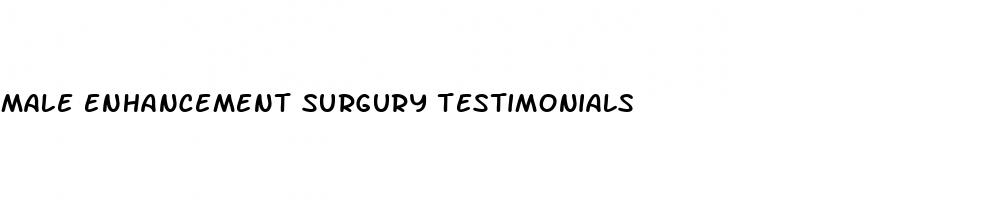 male enhancement surgury testimonials