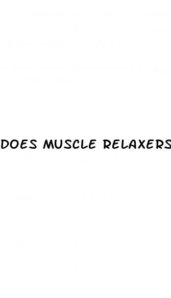 does muscle relaxers cause erectile dysfunction