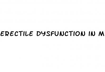 erectile dysfunction in men over 50