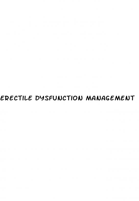 erectile dysfunction management