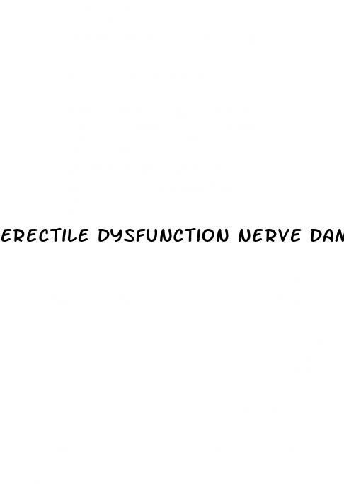 erectile dysfunction nerve damage