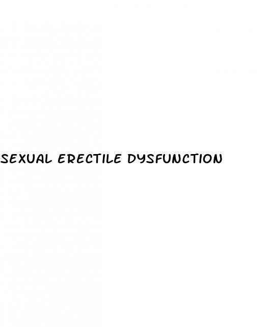 sexual erectile dysfunction