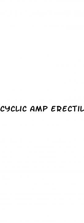 cyclic amp erectile dysfunction