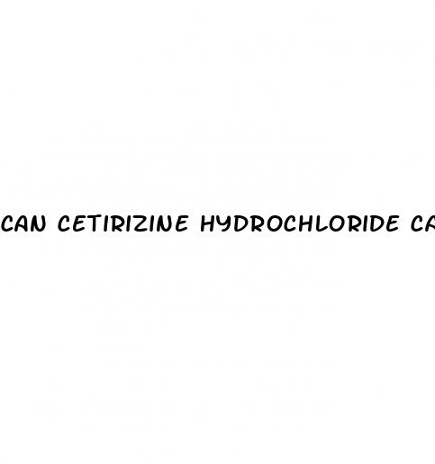 can cetirizine hydrochloride cause erectile dysfunction